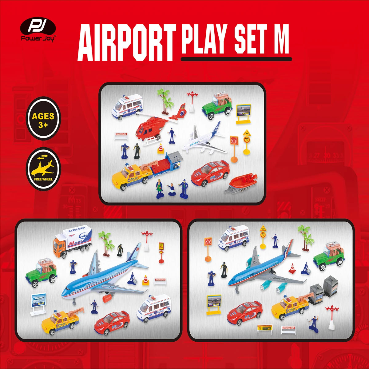 P.JOY V.VROOM AIRPORT PLAYSET M ASST