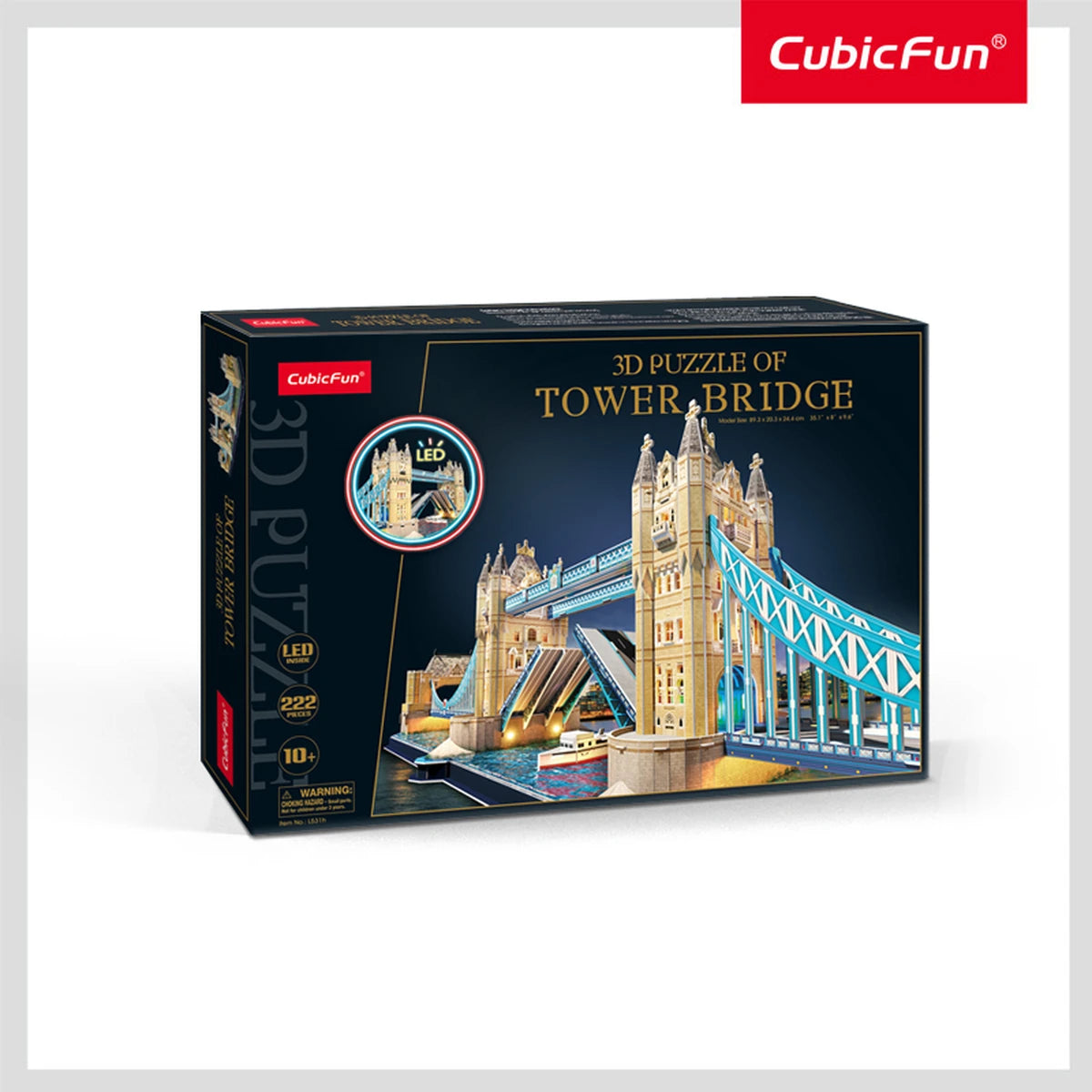 3D PUZZLE LED TOWER BRIDGE 222PCS B/O