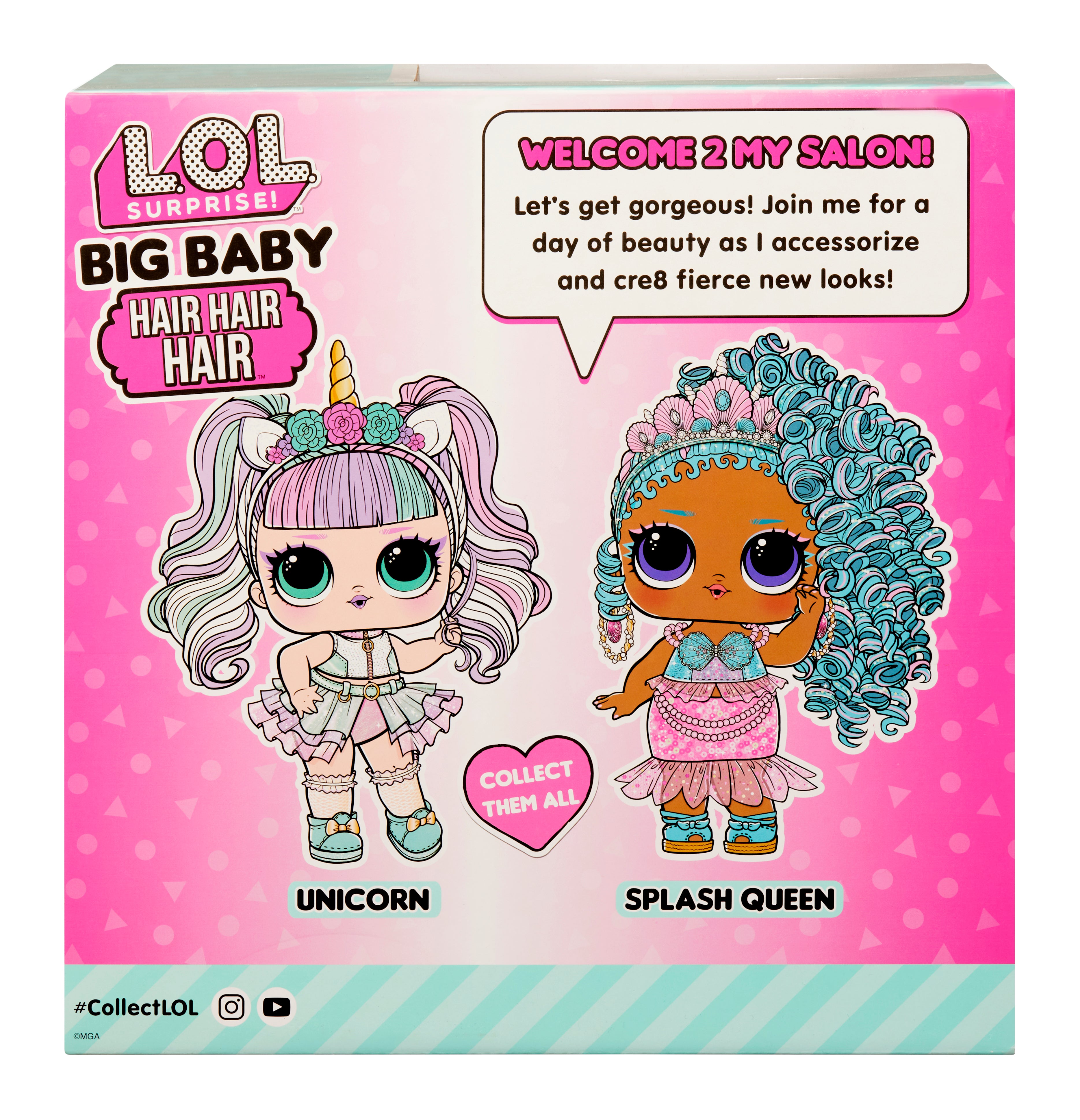 L.O.L. Surprise Big Baby Hair Doll - Splash Queen