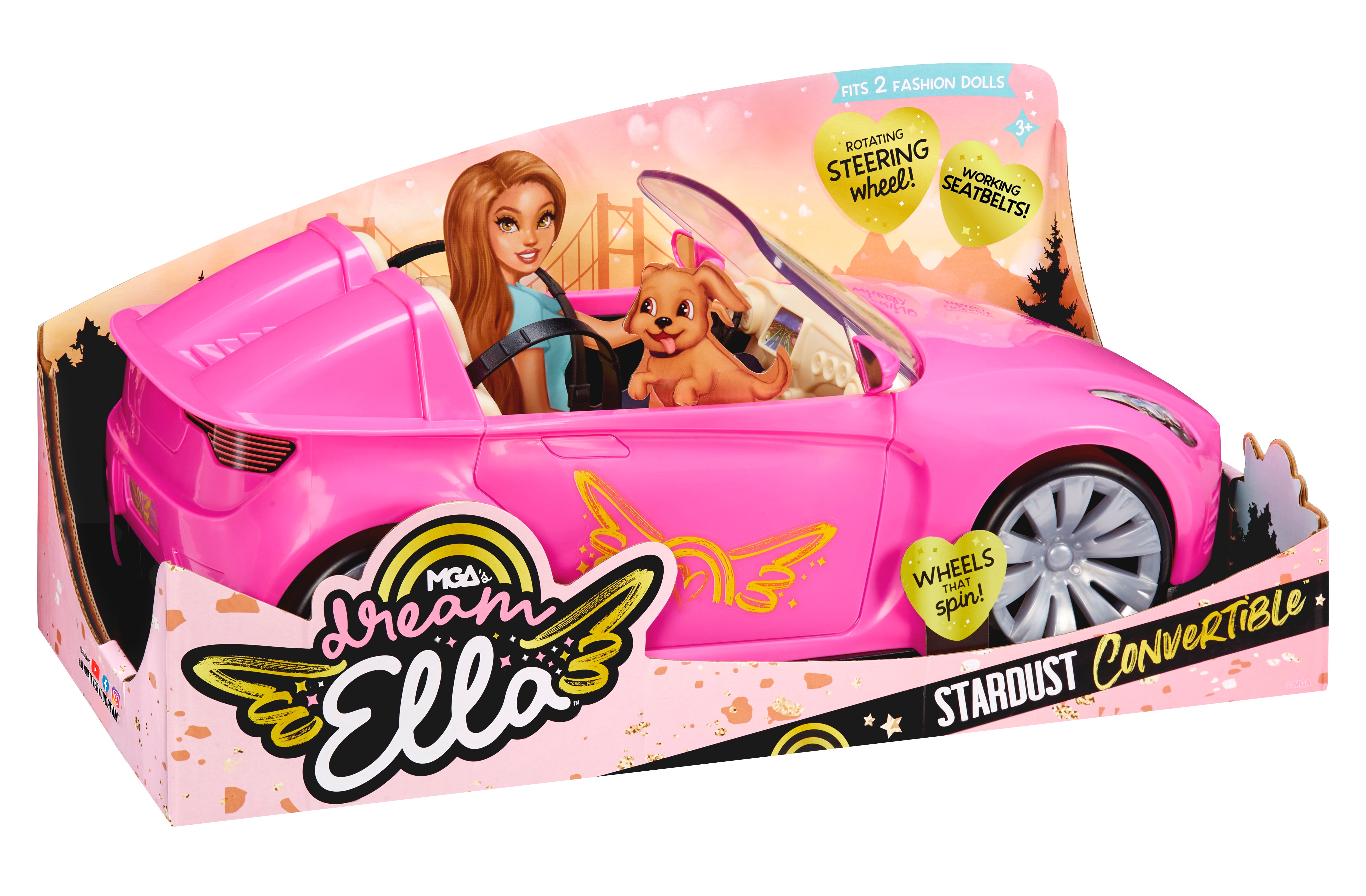 MGA's Dream Ella Stardust Convertible (Pink)