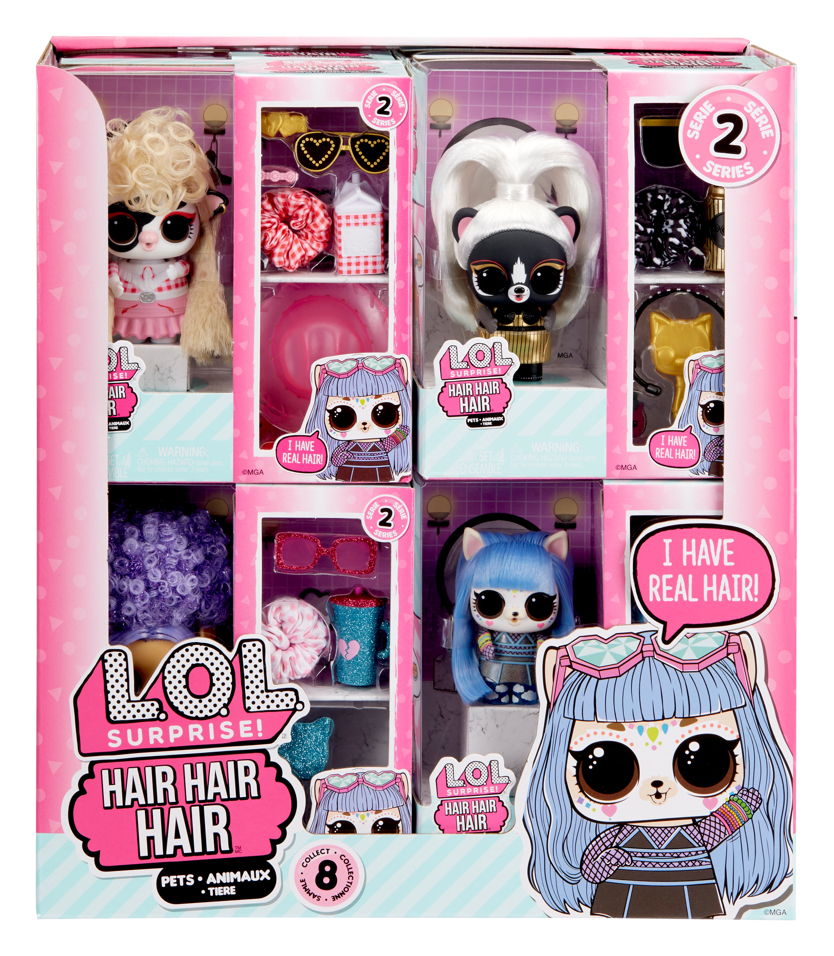 L.O.L. Surprise Hair Pets Asst in PDQ
