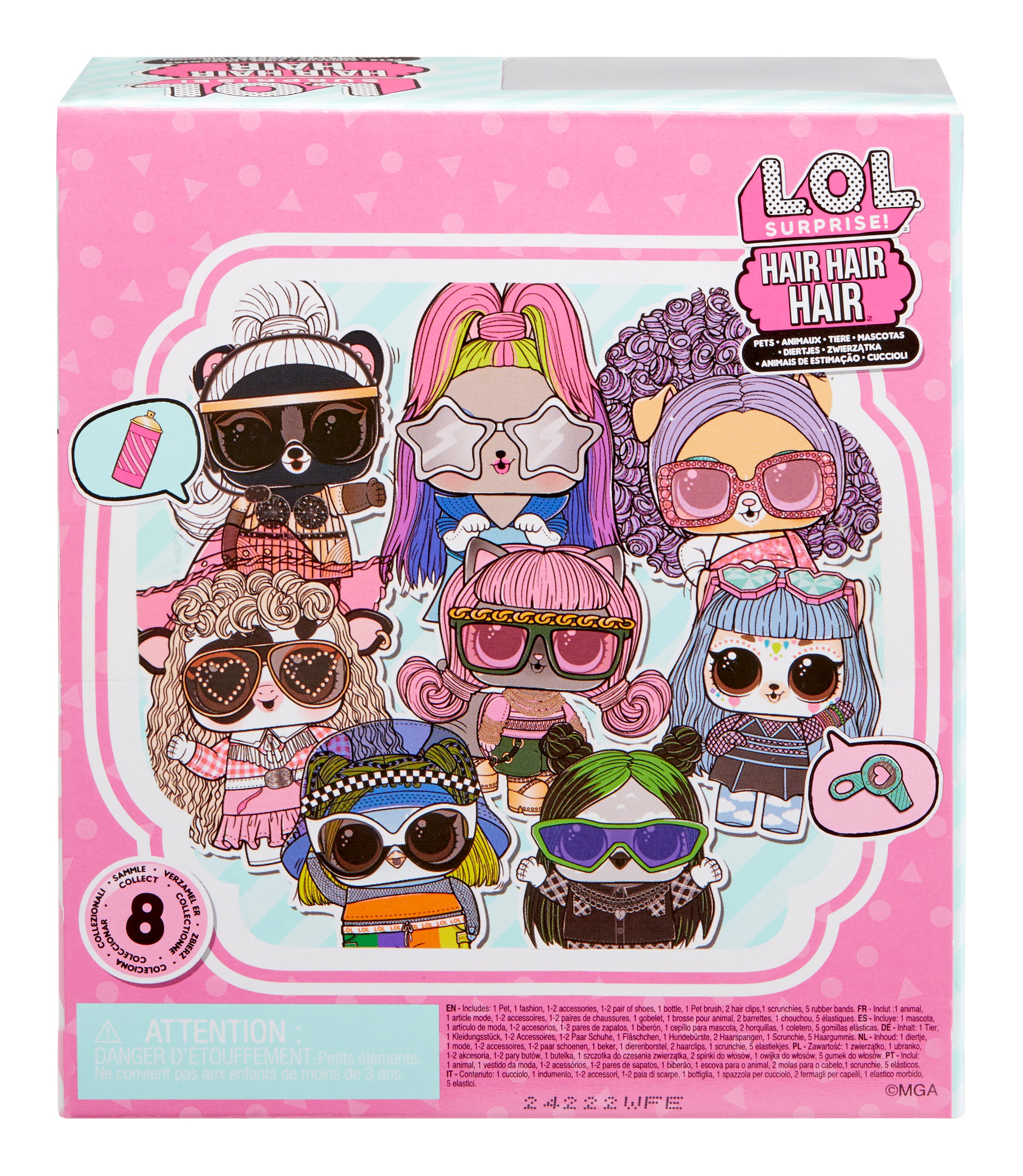 L.O.L. Surprise Hair Pets Asst in PDQ