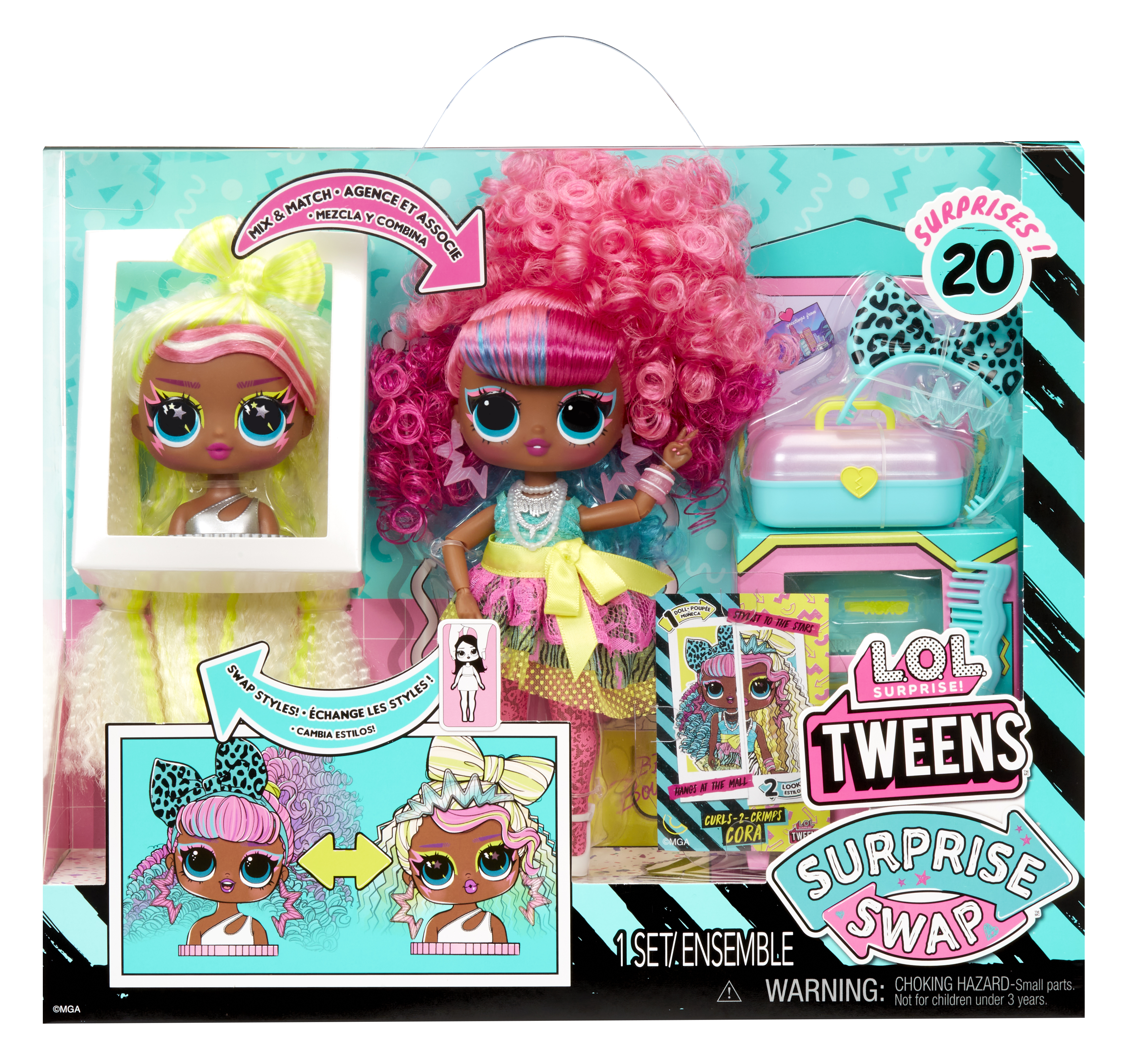 L.O.L. Surprise Tweens Surprise Swap Fashion Doll (Curls-2-Crimps Cora)