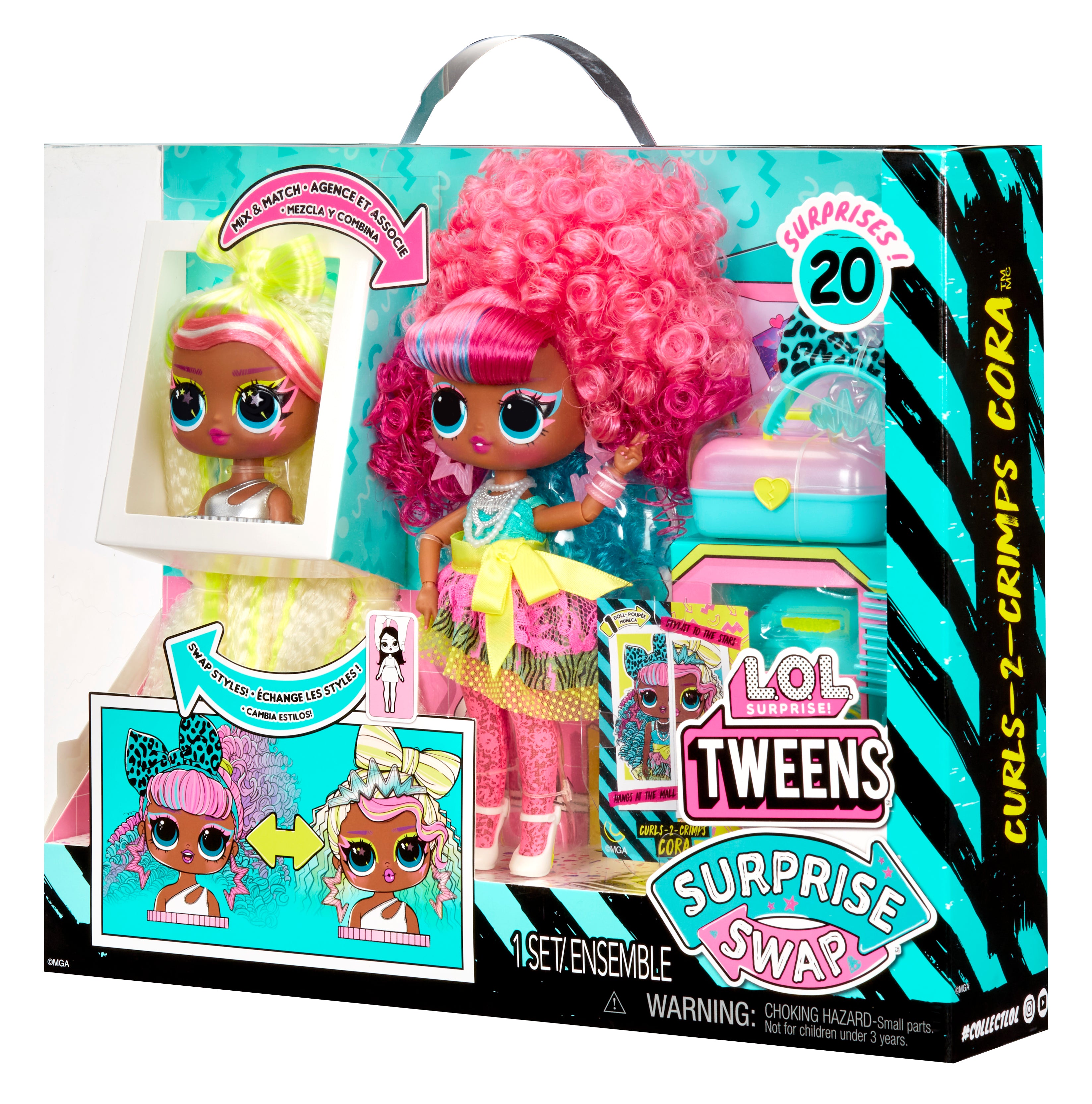 L.O.L. Surprise Tweens Surprise Swap Fashion Doll (Curls-2-Crimps Cora)