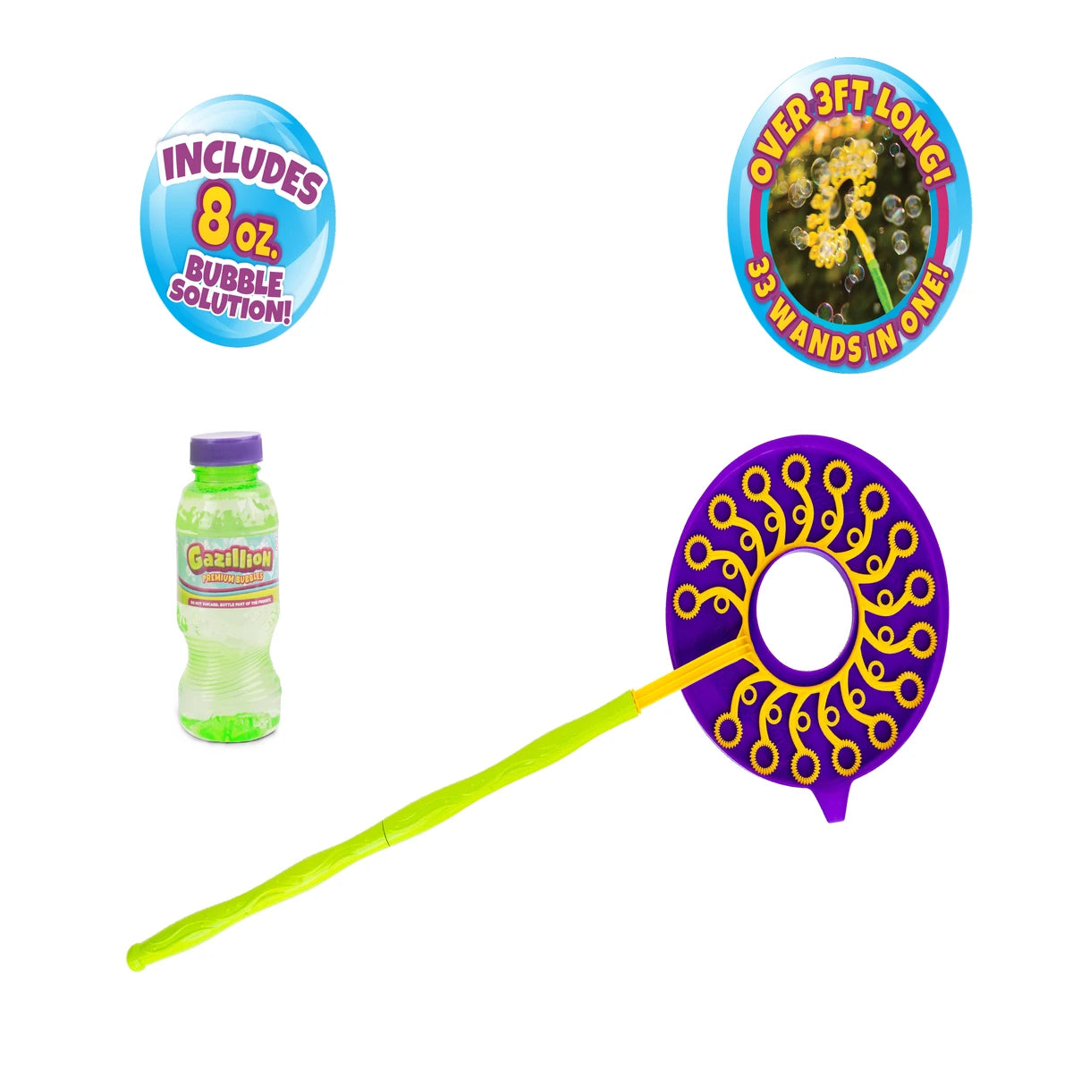 GAZILLION MEGAZILLION WAND+2PCS 8OZ