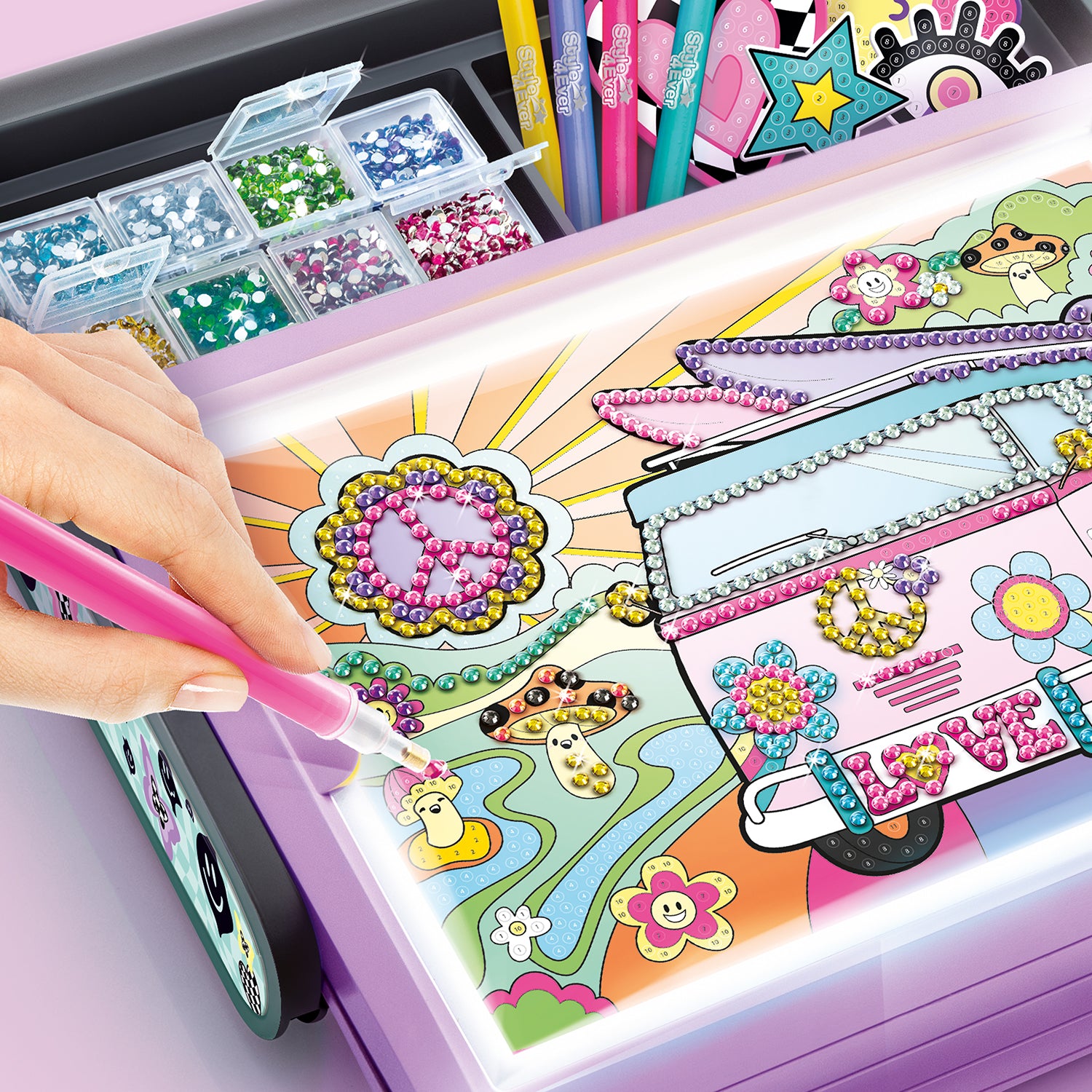 Diamond Art 3 in 1 LED Case