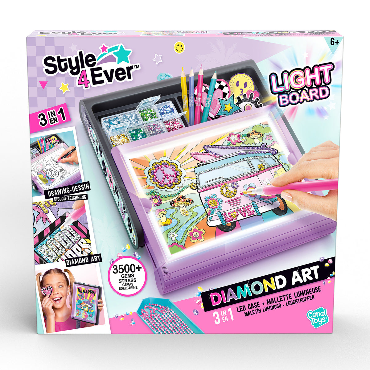 Diamond Art 3 in 1 LED Case