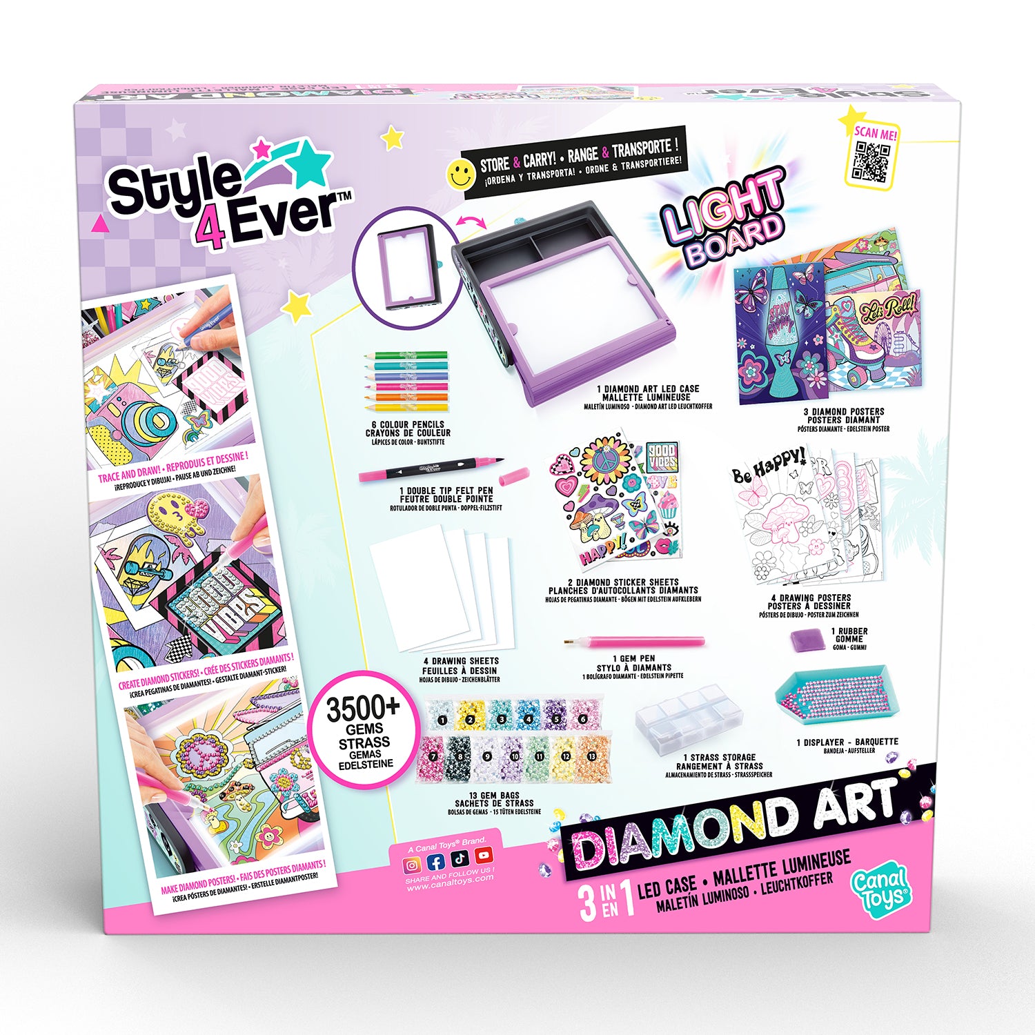 Diamond Art 3 in 1 LED Case