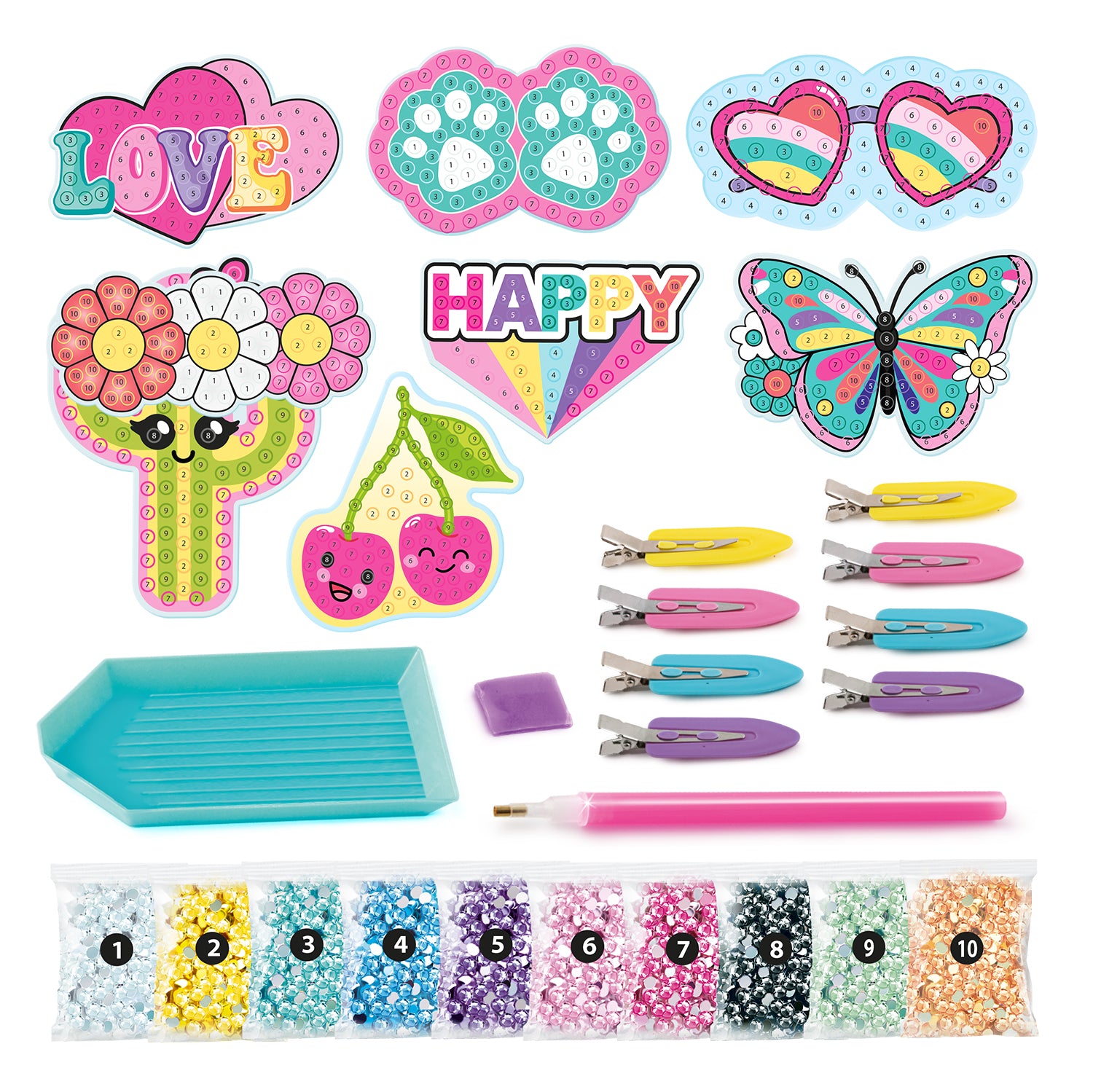 Diamond Art Hair clip set