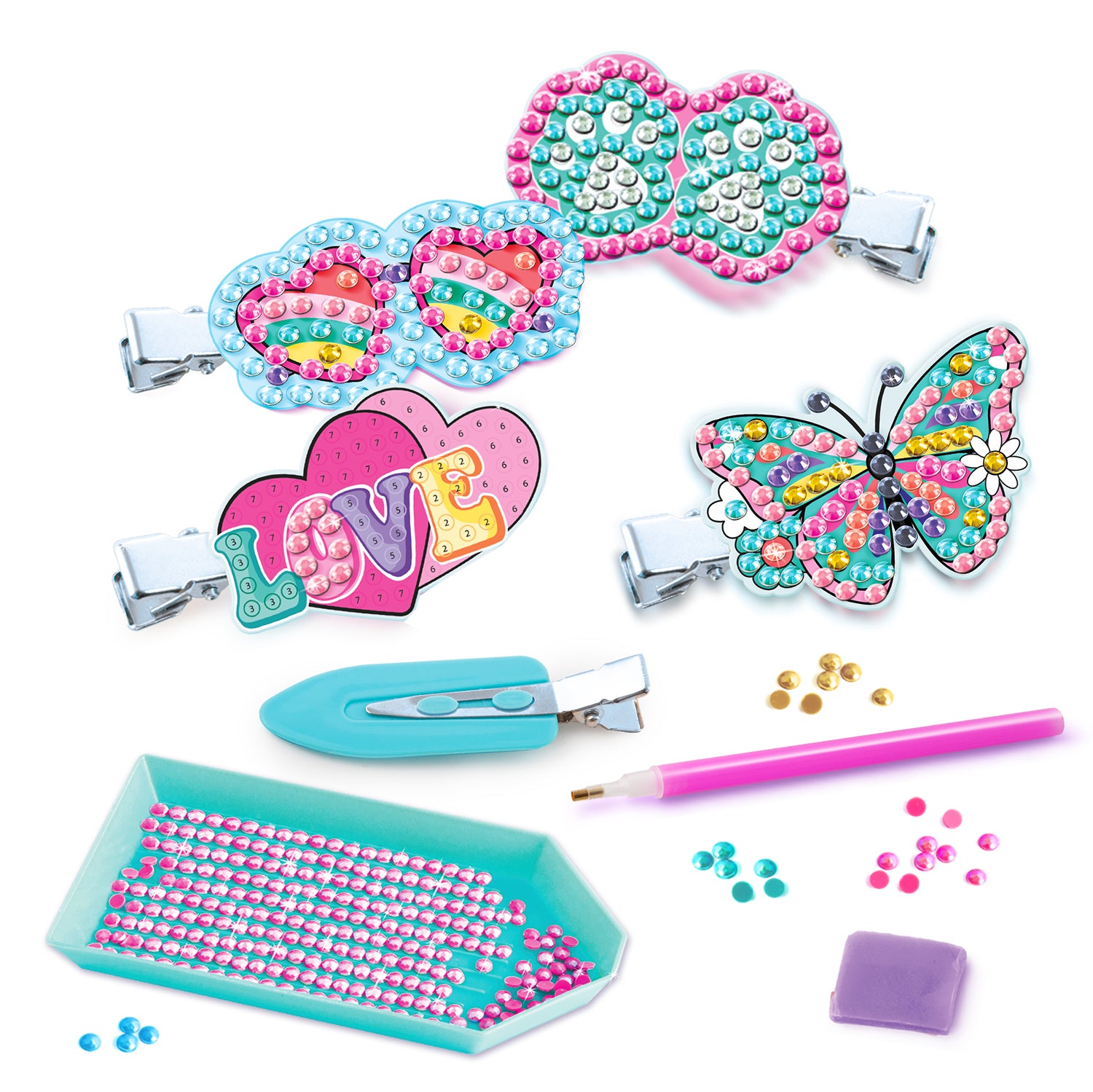 Diamond Art Hair clip set