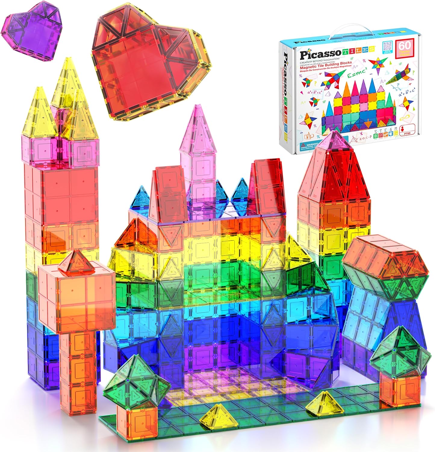 PICASSO MAGNETIC TILES 60PCS AMAZON EXC