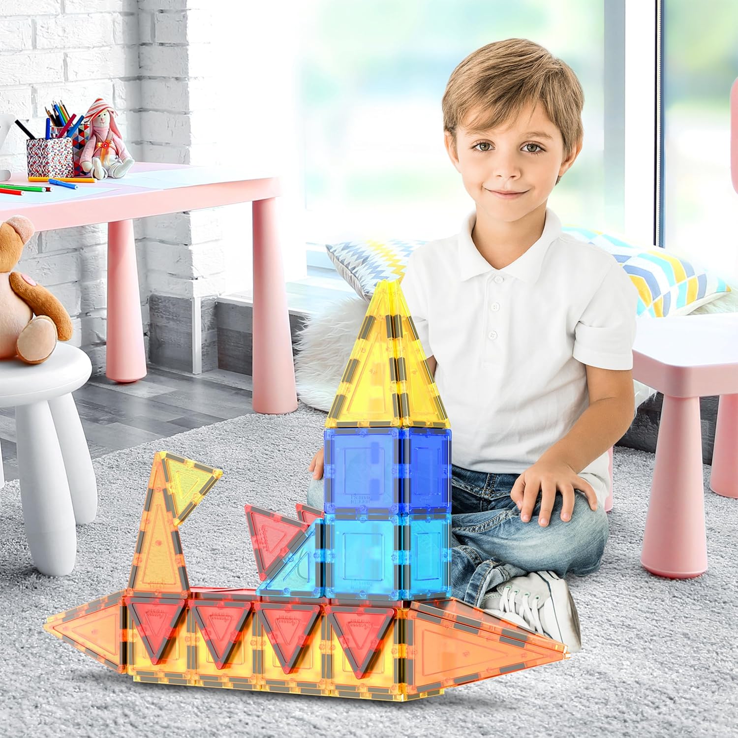 PICASSO MAGNETIC TILES 60PCS AMAZON EXC