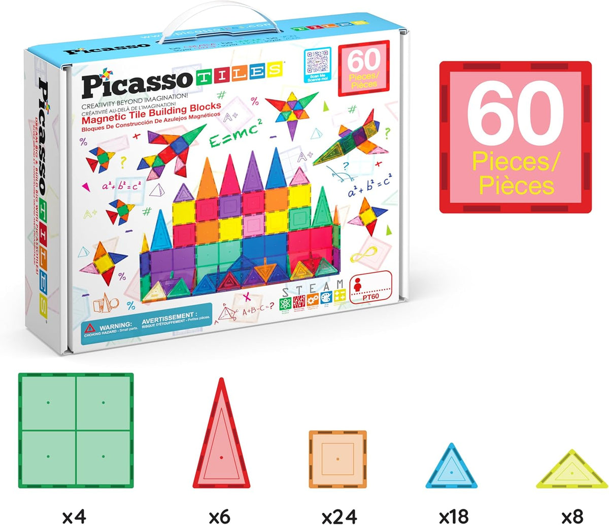 PICASSO MAGNETIC TILES 60PCS AMAZON EXC