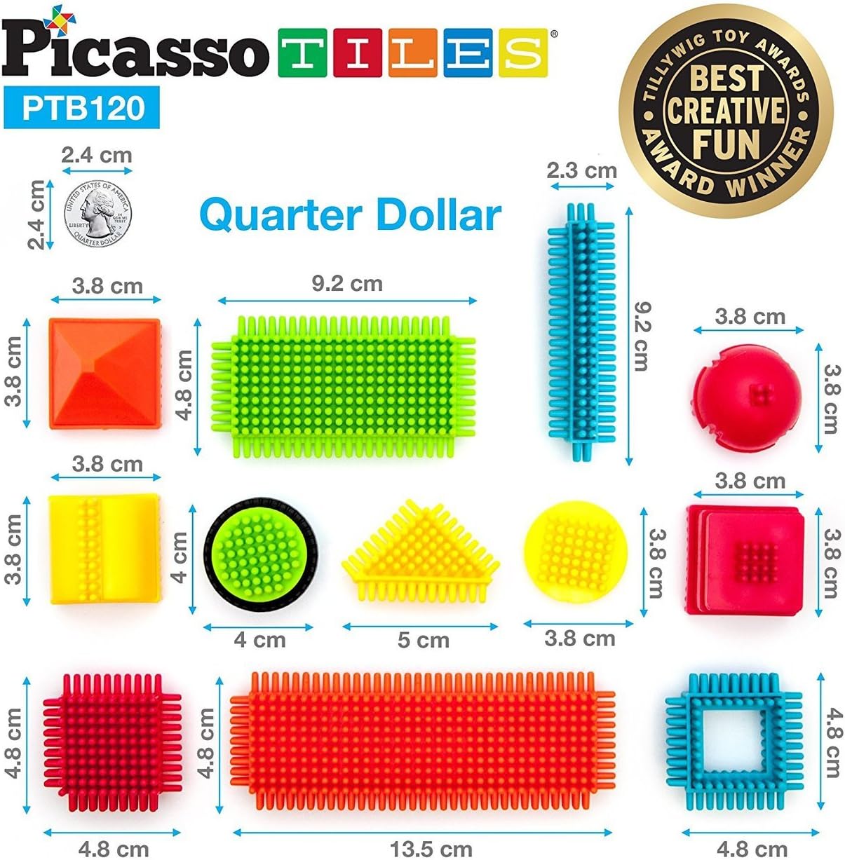 PICASSO MAG.BLOCKS HEDGHOG 120PC AMZN EXC