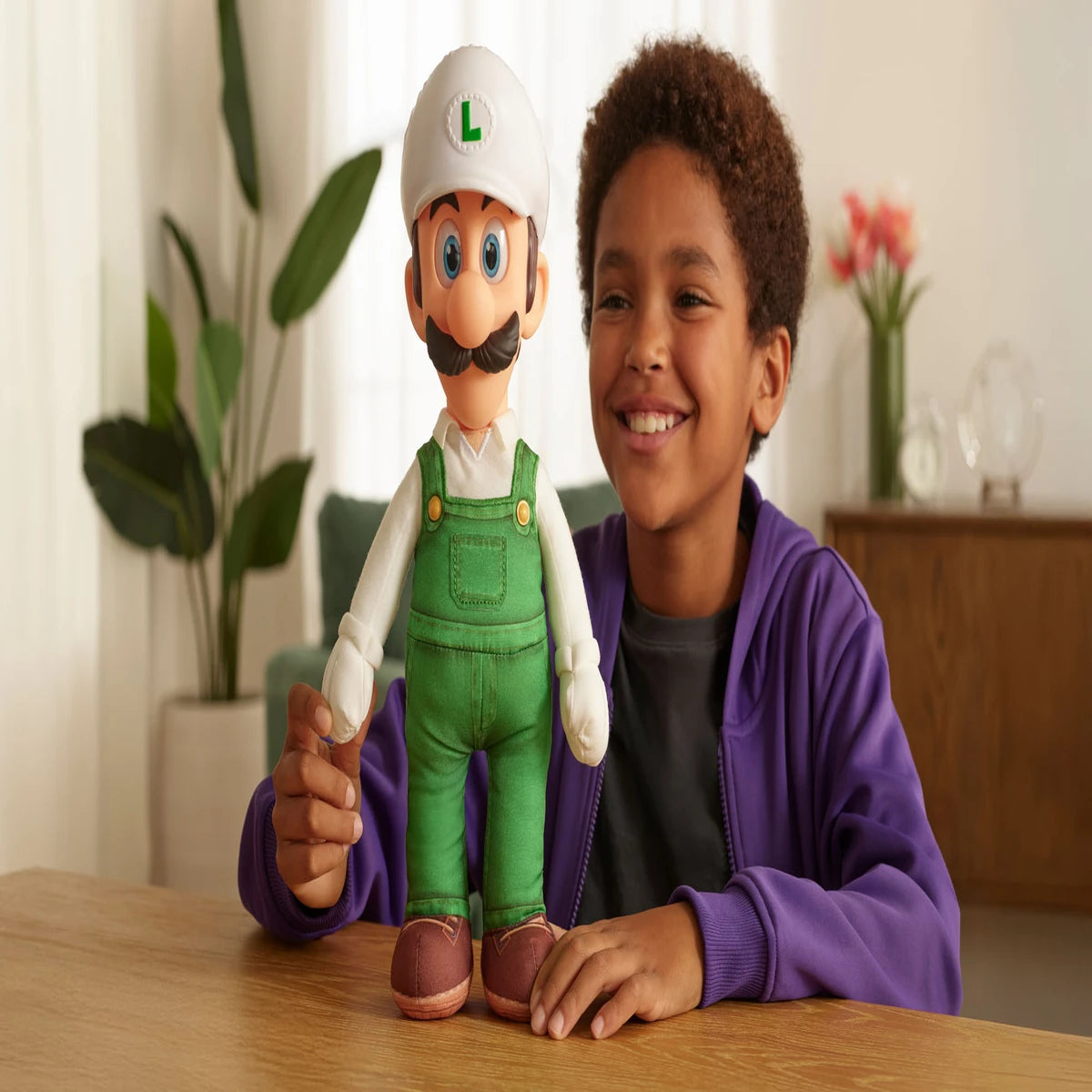 Nintendo Super Mario2 Movie Jumbo Roto Plush - Fire Mario