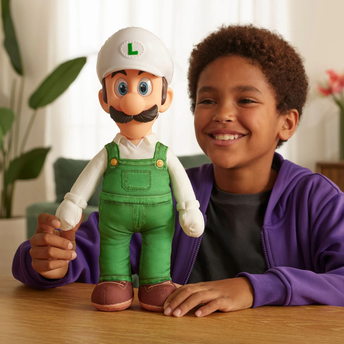 Nintendo Super Mario2 Movie Jumbo Roto Plush - Fire Mario