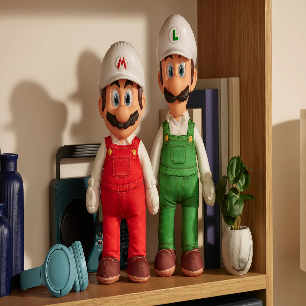 Nintendo Super Mario2 Movie Jumbo Roto Plush - Fire Mario