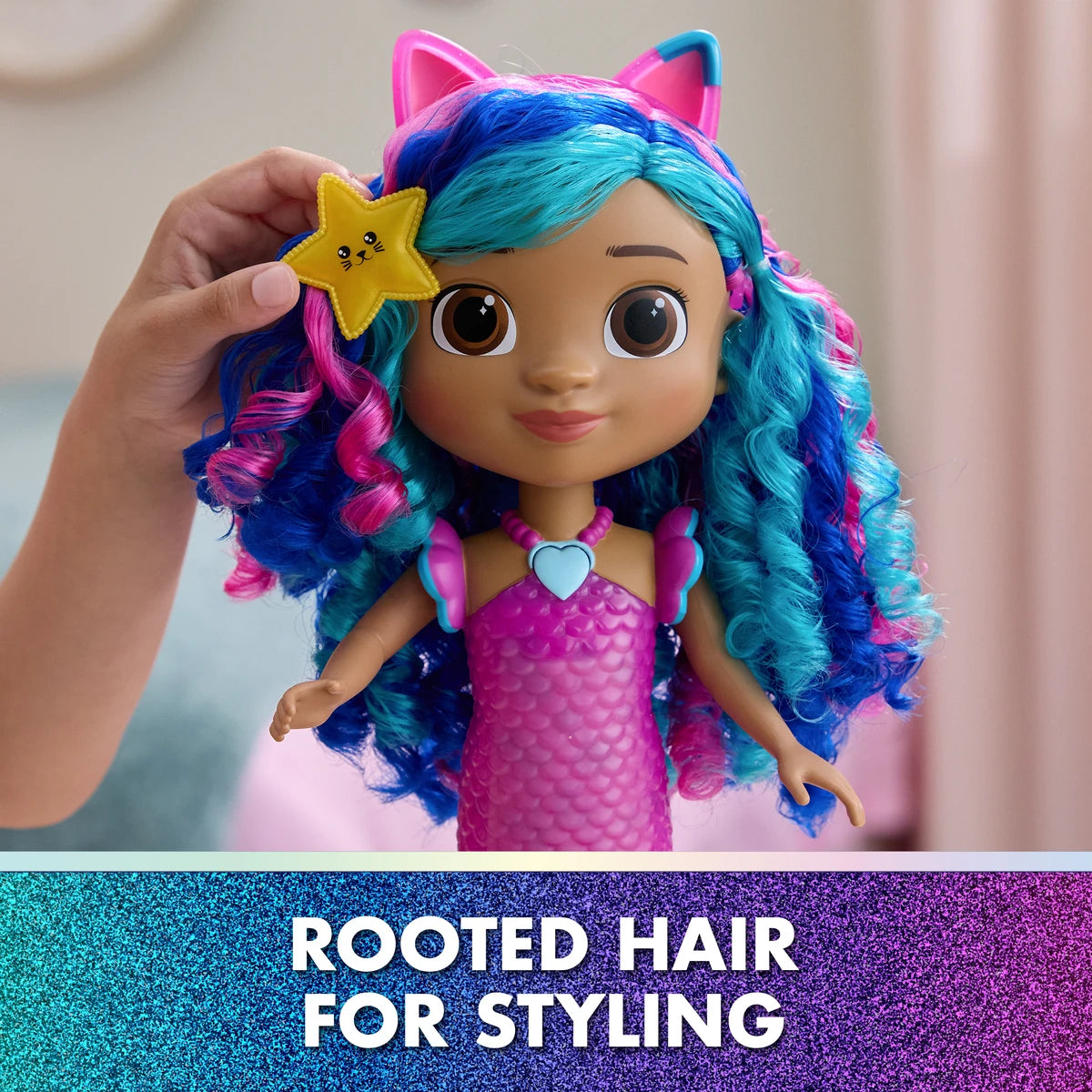Gabby's DH Movie Sing & Shine Mermaid Doll w/Sounds